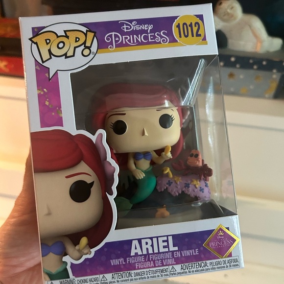 Funko Pop! Disney Princess Ariel Figure - Red, Purple, Green 1012 - Picture 11 of 12
